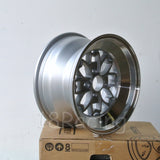 Rota Wheels Aleica 1580 4x100 15 67.1 Silver with Polish Lip