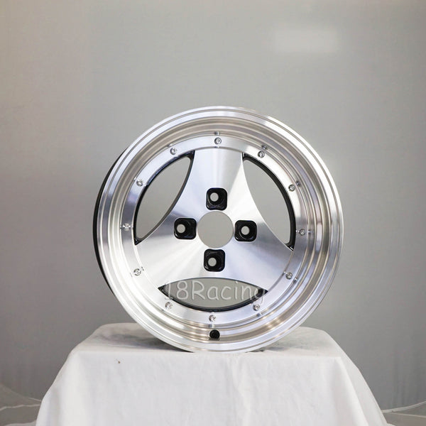 Rota Wheels Tri al 1580 4X114.3 0 73 Full Polish Black – 18racing