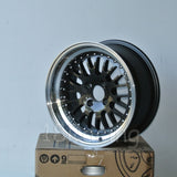 Rota Wheels Flush 1570 4X100 10 67.1 Gunmetal with Polish Lip