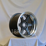 Rota Wheels Grid V 1690 4X114.3 -15 73 Gunmetal with Polish Lip
