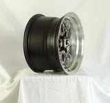 Rota Wheels Kensei 1590 4X100 -15 67.1 Hyperblack with Polish Lip