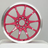 Rota Wheels Fighter 10 1670 5X100/114.3 40 73 Pink with Polish Lip