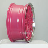 Rota Wheels Fighter 10 1670 5X100/114.3 40 73 Pink with Polish Lip