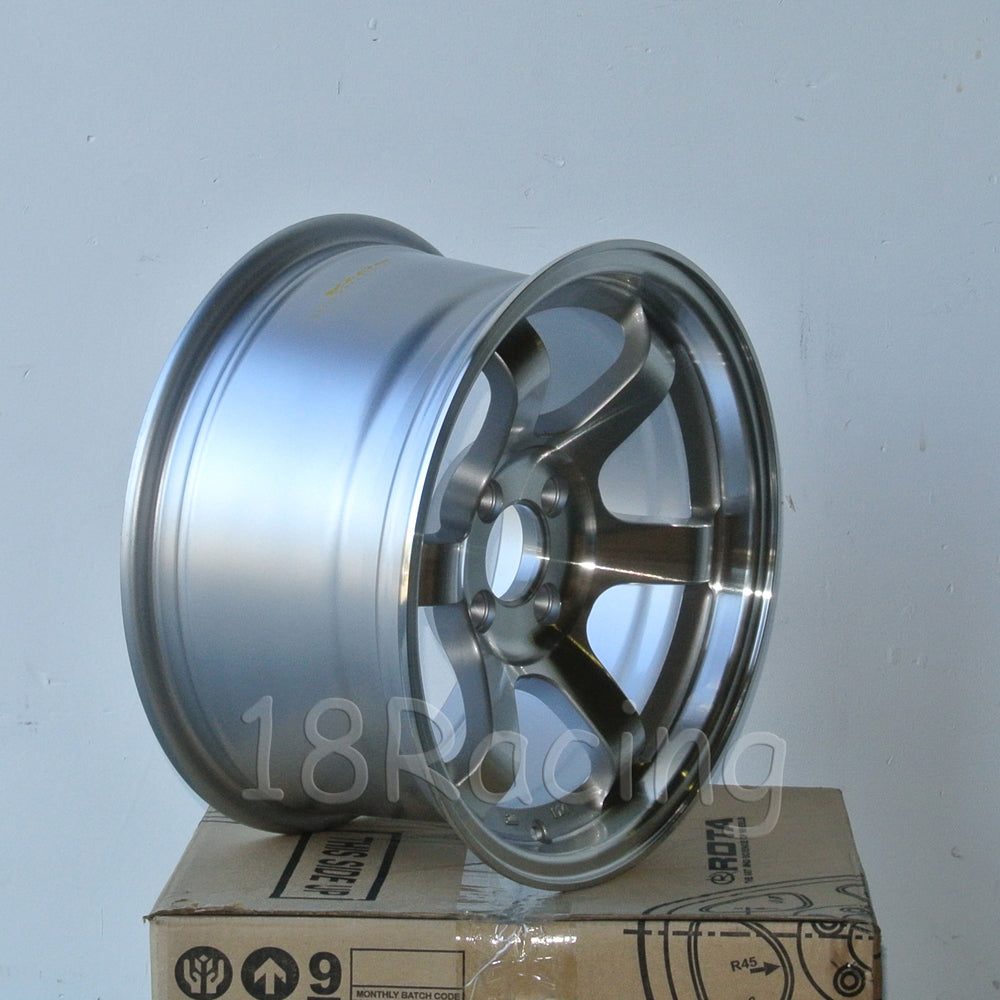 Rota Wheels Grid Concave 1580 5X114.3 20 73 Full Polish Silver