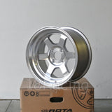 Rota Wheels Grid V 1680 4X114.3 10 73 Full Polish Silver