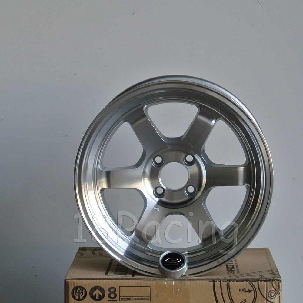 Rota Wheels Grid V 1680 4X100 0 67.1 Full Polish Silver