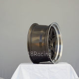 Rota Wheels Grid V 1680 5X114.3 20 73 Gunmetal with Polish Lip