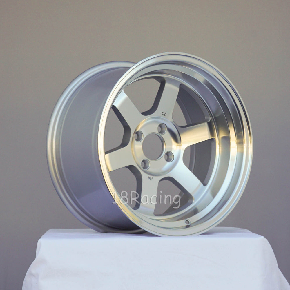 Rota Wheels Grid V 1690 4X114.3 -15 73 Full Polish Silver