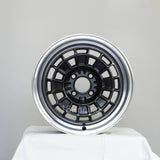 Rota Wheels HB10 1570 4X100 35 67.1 Flat black with Polish Lip