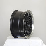 Rota Wheels HB10 1570 4X100 35 67.1 Flat black with Polish Lip