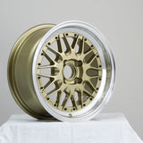 Rota Wheels Kensei 1570 4X114.3 25 73  Gold with Polish Lip