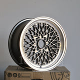 Rota Wheels Os Mesh 1570 4X95.25 25 57.1 Steel Grey with Polish Lip
