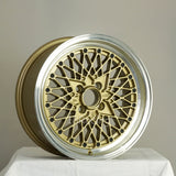 Rota Wheels Os Mesh 1570 4X114.3 20 73 Gold with Polish Lip