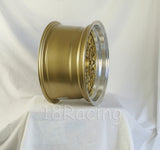 Rota Wheels Os Mesh 1580 4X114.3 10 73 Gold with Polish Lip