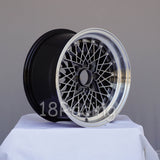 Rota Wheels Os Mesh 1580 4X100 20 67.1 Hyperblack with Polish Lip