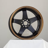 Rota Wheels P-45 R 1812 5X114.3 20  73 Satin Black / Sport Bronze Lip