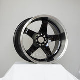 Rota Wheels P-45 R 1812 5X114.3 20  73 BLACK WITH POLISH LIP