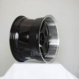 Rota Wheels P-45 R 1812 5X114.3 20  73 BLACK WITH POLISH LIP