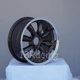 Rota Wheels RB 1570 4X114.3 25 73 Gunmetal with Polish Lip