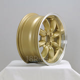 Rota Wheels RB 1570 4X114.3 25 73 Gold with Polish Lip