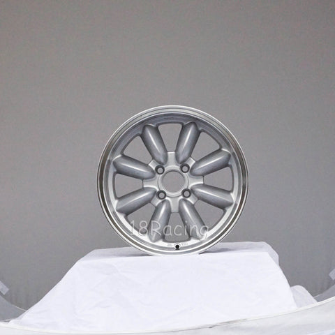 Rota Wheels RB 1570 4X108 20 73 Silver with Polish Lip