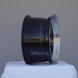Rota Wheels RKR 1580 4X114.3 0 73 Hyperblack with Polish Lip