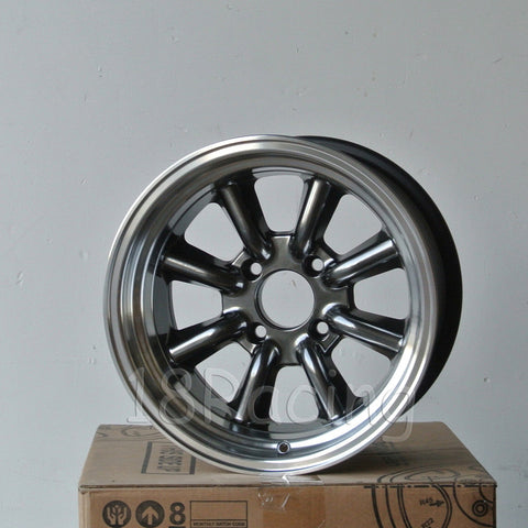 Rota Wheels Tri al 1580 4X114.3 0 73 Full Polish Black