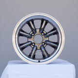 of Rota Wheels RKR 1590 4X100 0 67.1 Hyperblack with Polish Lip