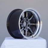 of Rota Wheels RKR 1590 4X100 0 67.1 Hyperblack with Polish Lip
