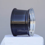 of Rota Wheels RKR 1590 4X100 0 67.1 Hyperblack with Polish Lip