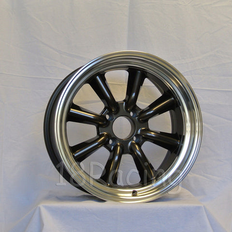 Rota Wheels RKR 1785 4X114.3 -10 73 Gunmetal with Polish Lip