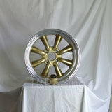 Rota Wheels RKR 1785 4X114.3 4 73 Gold with Polish Lip