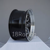 Rota Wheels RKR 1785 5X114.3 -10 73 Hyperblack with Polish Lip
