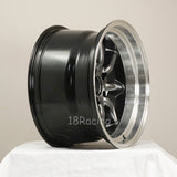 Rota Wheels RKR 1795 5X114.3 -20 Hyperblack with Polish Lip