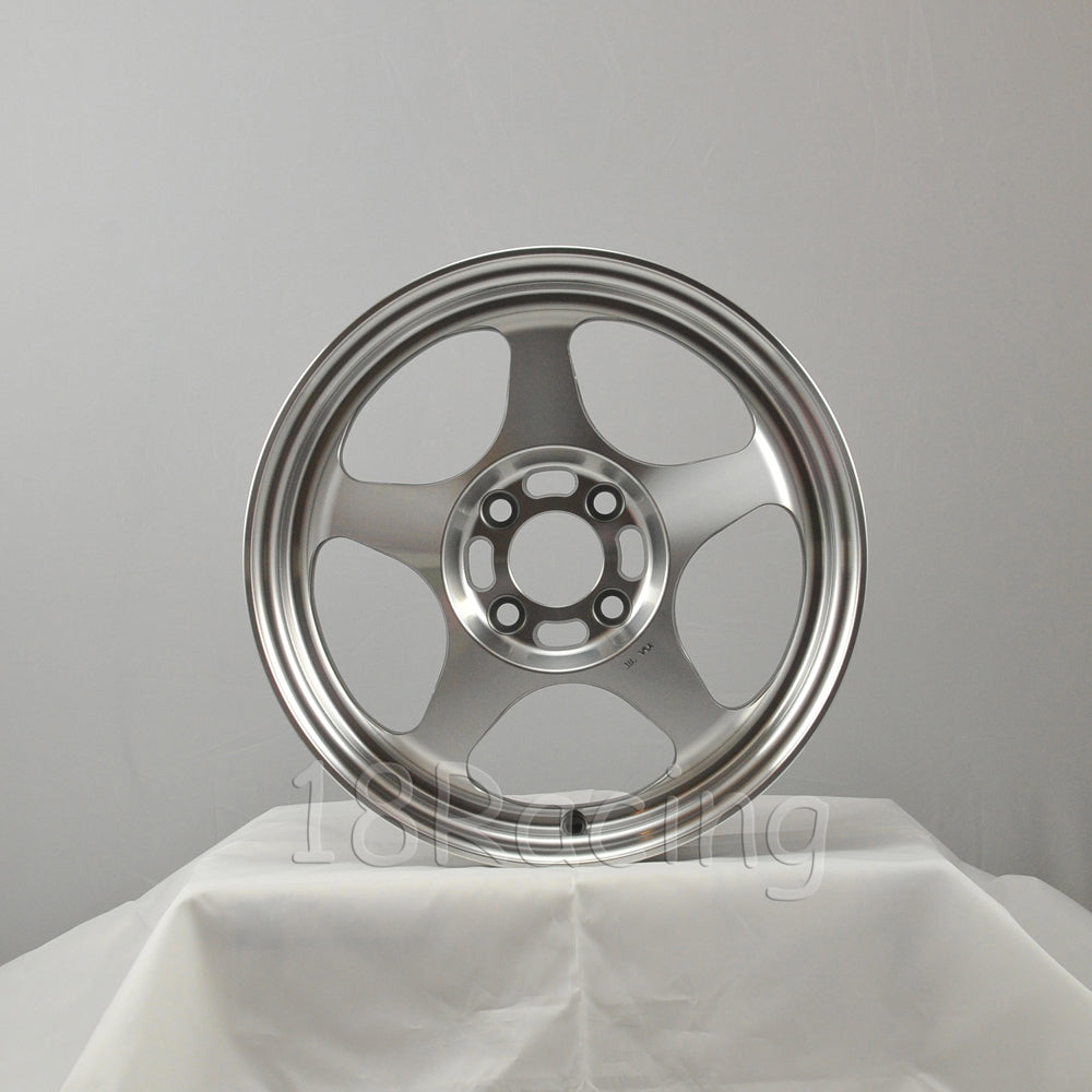 Rota Wheels Slipstream 1570 4X100 40 56.1 Full Polish Steel Grey