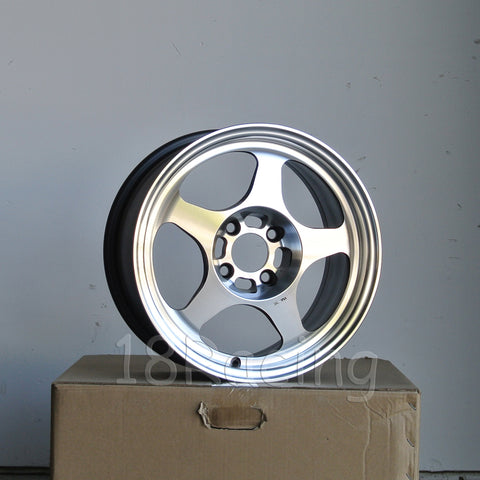 Rota Wheels Slipstream 1580 4X100 34 67.1 Full Polish Gunmetal 14.5 LBS