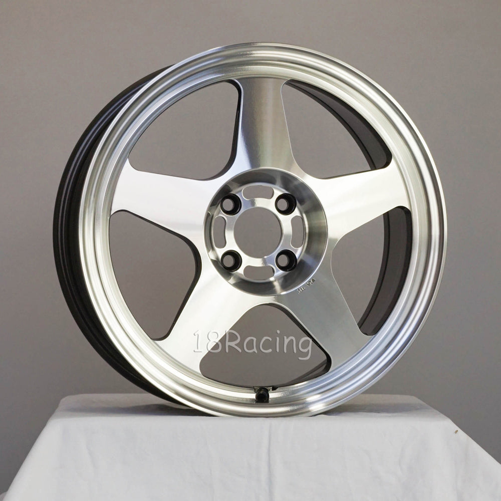 Rota Wheels Slipstream 1775 4X100 45 67.1 Full Polish Gunmetal 18racing