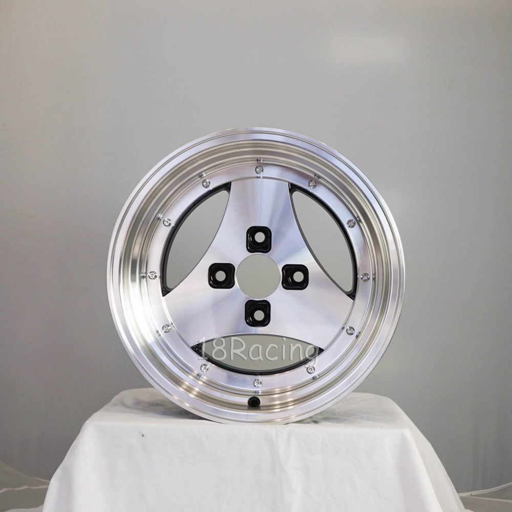 Rota Wheels Tri al 1580 4X100 0 Full Polish Black