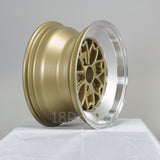 Rota Wheels Aleica 1580 4x100 10 67.1 Gold with Polish Lip