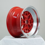 Rota Wheels Aleica 1580 4x100 15 67.1 Red with Polish Lip
