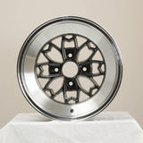 Rota Wheels Aleica 1580 4x114.3 0 73 Hyper Black with Polish Lip