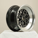 Rota Wheels Aleica 1580 4x114.3 0 73 Hyper Black with Polish Lip