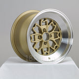 Rota Wheels Aleica  1590 4X114.3 -15 73 Gold with Polish Lip