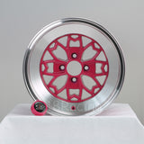 Rota Wheels Aleica 1590 4x100 10 67.1 Pink with Polish Lip