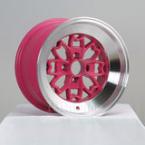 Rota Wheels Aleica 1590 4x100 10 67.1 Pink with Polish Lip