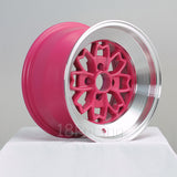 Rota Wheels Aleica 1590 4x100 10 67.1 Pink with Polish Lip