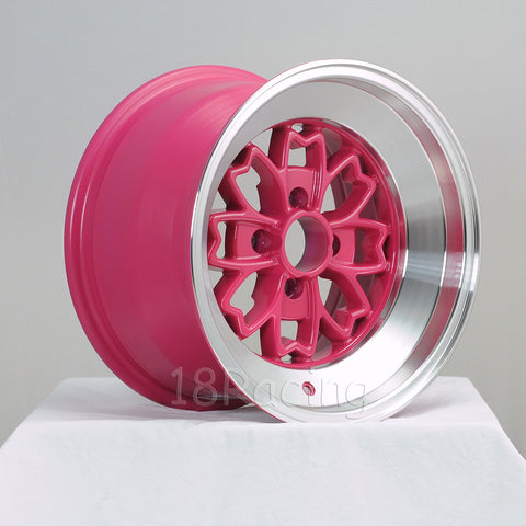 Rota Wheels Aleica 1590 4x100 10 67.1 Pink with Polish Lip – 18racing