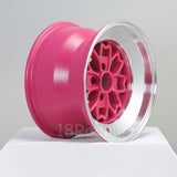 Rota Wheels Aleica 1590 4x100 10 67.1 Pink with Polish Lip