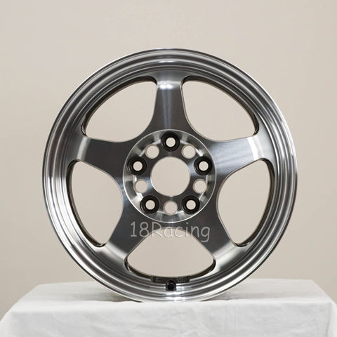 FLOW FORM  Rota Wheels Slipstream 1570 5X114.3 40 73 Full Polish Gunmetal   11.5 Lbs