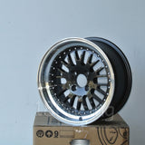 Rota Wheels Flush 1570 4X100 10 67.1 Gunmetal with Polish Lip